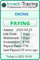 Monitored by Invest-Tracing.com HYIP Monitor-Invest-Tracing.com